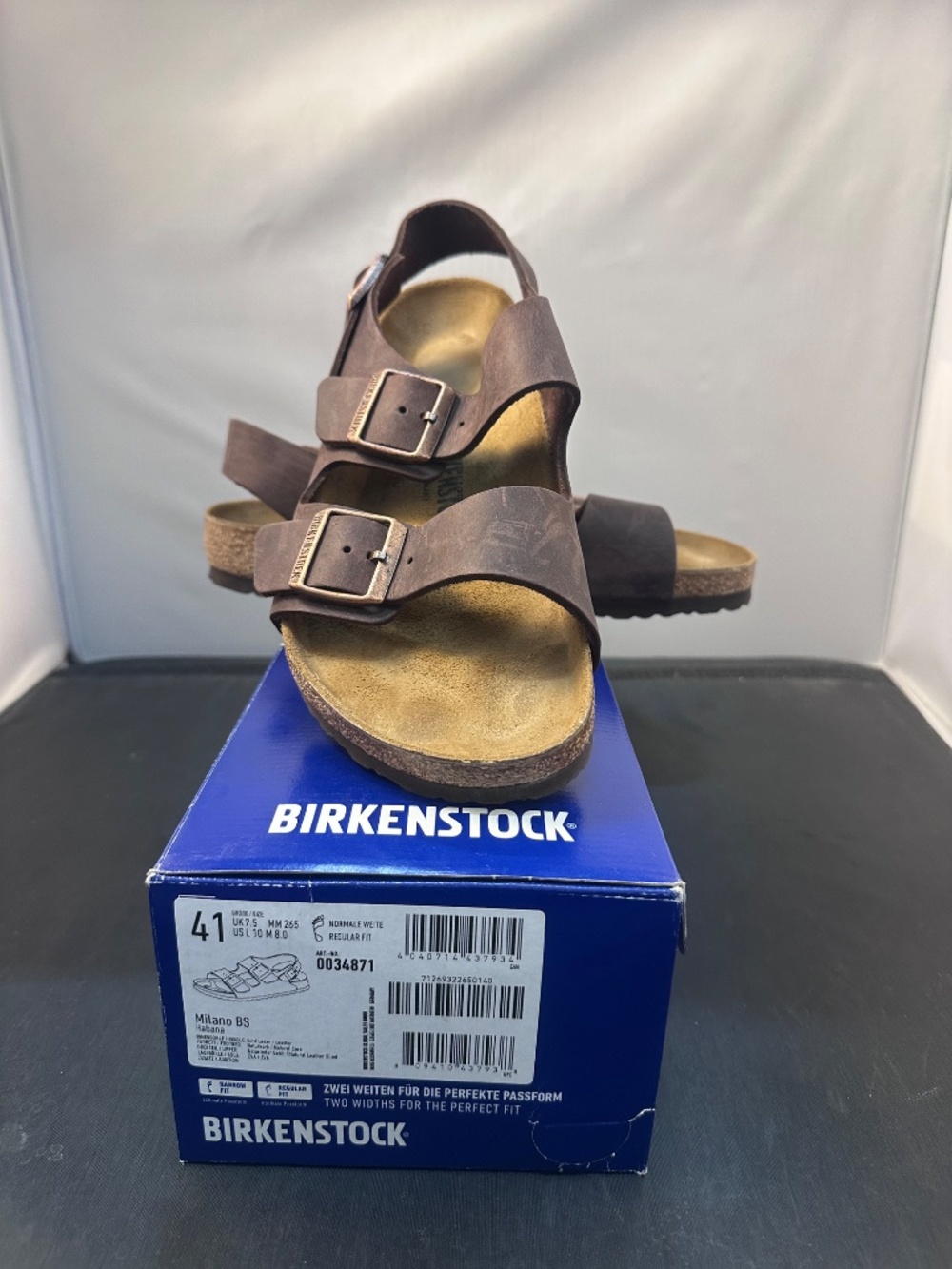 Birkenstock Milano BS 41 Habana UK 7.5 US L 10 M 8